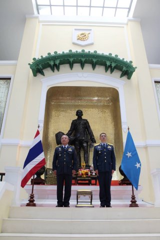 พิธีรับส่งหน้าที่ ผู้บัญชาการวิทยาลัยการทัพอากาศ กรมยุทธศึกษาทหารอากาศ และมอบการบังคับบัญชา