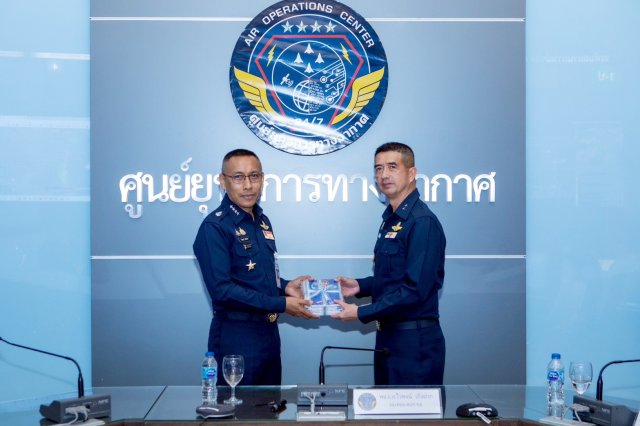 การบรรยายและการศึกษาดูงาน ณ ศูนย์ยุทธการทางอากาศ ศูนย์ปฏิบัติการกองทัพอากาศ
