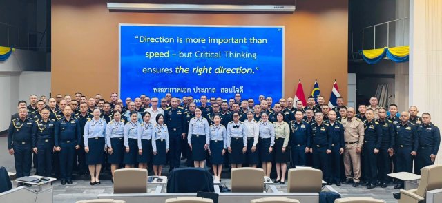 ผู้ช่วยผู้บัญชาการทหารอากาศ ให้เกียรติบรรยายพิเศษหัวข้อ “การคิดเชิงวิพากษ์”  ในหลักสูตรการทัพอากาศ รุ่นที่ ๖๐