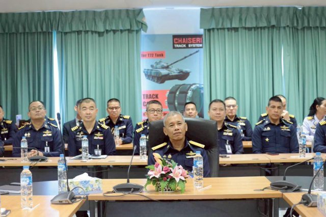 คณาจารย์และนักศึกษาวิทยาลัยการทัพอากาศ รุ่นที่ 60 ศึกษาดูงาน บริษัทชัยเสรีเม็ททอลแอนด์รับเบอร์ จำกัด เพื่อเสริมองค์ความรู้ด้านนวัตกรรมยุทโธปกรณ์