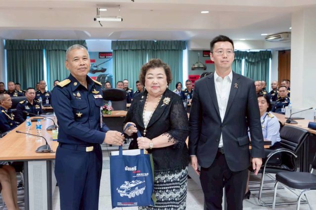 คณาจารย์และนักศึกษาวิทยาลัยการทัพอากาศ รุ่นที่ 60 ศึกษาดูงาน บริษัทชัยเสรีเม็ททอลแอนด์รับเบอร์ จำกัด เพื่อเสริมองค์ความรู้ด้านนวัตกรรมยุทโธปกรณ์