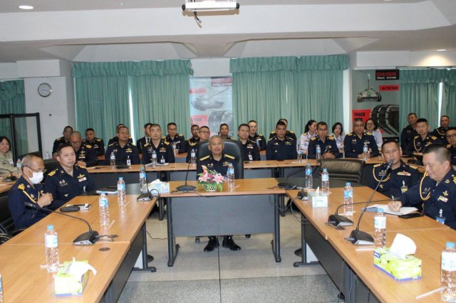 คณาจารย์และนักศึกษาวิทยาลัยการทัพอากาศ รุ่นที่ 60 ศึกษาดูงาน บริษัทชัยเสรีเม็ททอลแอนด์รับเบอร์ จำกัด เพื่อเสริมองค์ความรู้ด้านนวัตกรรมยุทโธปกรณ์