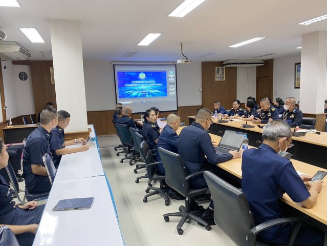 วิทยาลัยการทัพอากาศรับฟังการประชุมมอบแนวทางการปฏิบัติงาน ยศ.ทอ. ประจำปี ๒๕๖๙