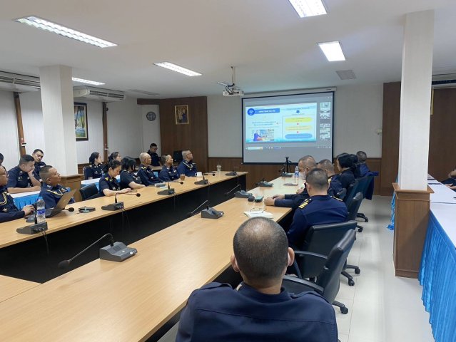 วิทยาลัยการทัพอากาศรับฟังการประชุมมอบแนวทางการปฏิบัติงาน ยศ.ทอ. ประจำปี ๒๕๖๙