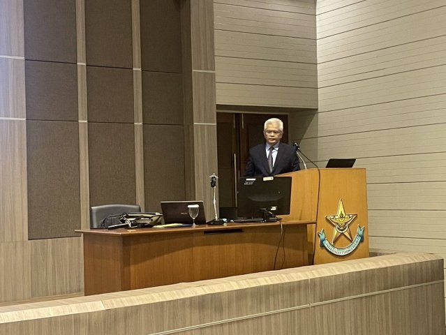 วิทยาลัยการทัพอากาศ จัดบรรยาย เรื่อง“ภาวะผู้นำระดับยุทธศาสตร์และจิตวิทยาสำหรับผู้นำระดับยุทธศาสตร์” โดย พลอากาศเอก เดชอุดม คงศรี