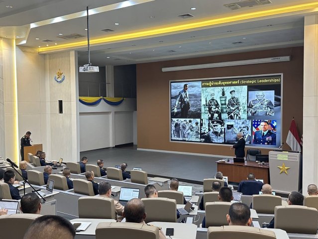วิทยาลัยการทัพอากาศ จัดบรรยาย เรื่อง“ภาวะผู้นำระดับยุทธศาสตร์” โดย พลอากาศเอก เดชอุดม คงศรี
