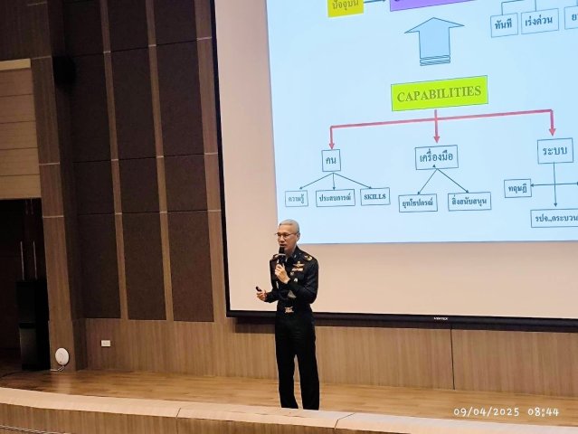 การบรรยายเรื่อง“การกำหนดขีดความสามารถทางทหาร”