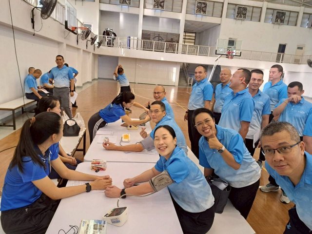 นักศึกษาวิทยาลัยการทัพอากาศ รุ่นที่ ๕๙ ทดสอบสมรรถภาพทางกาย