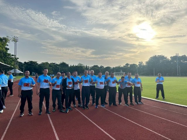 นักศึกษาวิทยาลัยการทัพอากาศ รุ่นที่ ๕๙ ทดสอบสมรรถภาพทางกาย