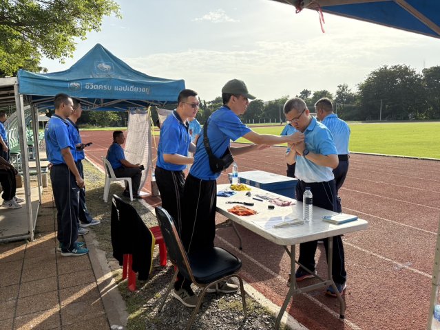 นักศึกษาวิทยาลัยการทัพอากาศ รุ่นที่ ๕๙ ทดสอบสมรรถภาพทางกาย