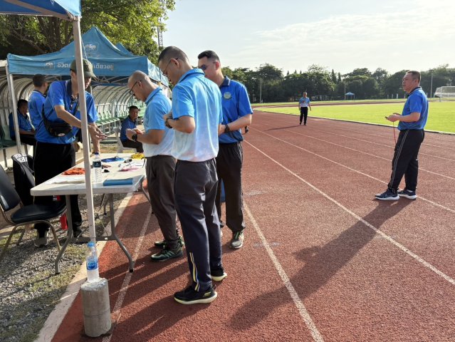 นักศึกษาวิทยาลัยการทัพอากาศ รุ่นที่ ๕๙ ทดสอบสมรรถภาพทางกาย