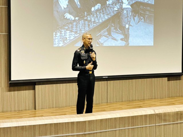 การบรรยายเรื่อง “การกำหนดยุทธศาสตร์ทหาร” สำหรับนักศึกษาหลักสูตรการทัพอากาศรุ่นที่ 59