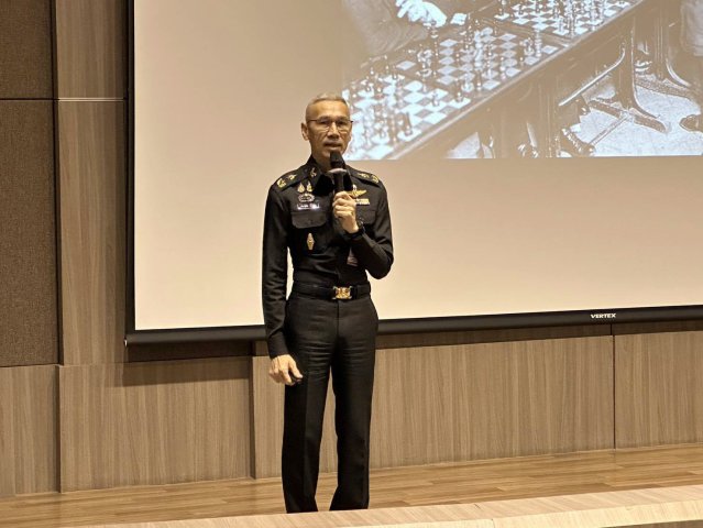 การบรรยายเรื่อง “การกำหนดยุทธศาสตร์ทหาร” สำหรับนักศึกษาหลักสูตรการทัพอากาศรุ่นที่ 59