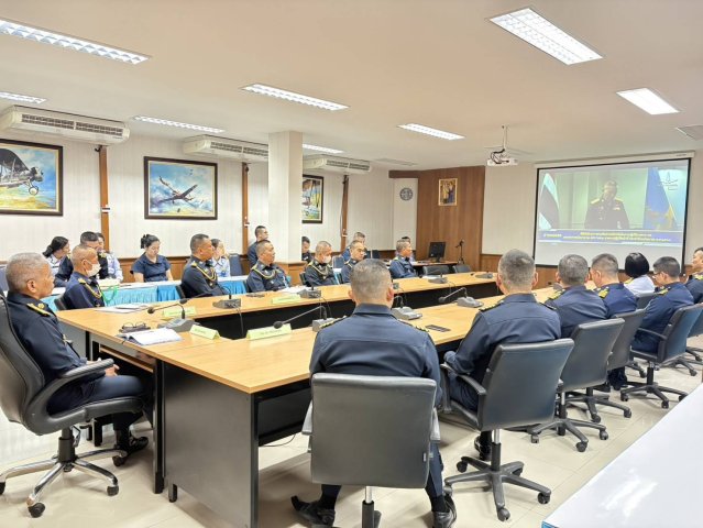 ผู้บังคับบัญชาและข้าราชการวิทยาลัยการทัพอากาศ ร่วมรับฟังนโยบาย “No Gift Policy” จาก ผู้บัญชาการทหารอากาศ