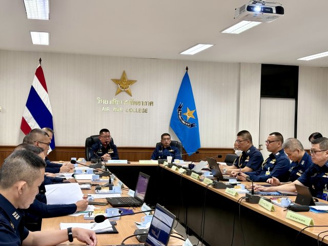 การตรวจประเมินคุณภาพการศึกษาภายใน วิทยาลัยการทัพอากาศ กรมยุทธศึกษาทหารอากาศ ประจำปีงบประมาณ ๖๘