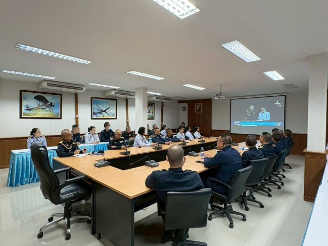 "วิทยาลัยการทัพอากาศ ร่วมรับฟังการแถลง “เจตนารมณ์ผู้บัญชาการทหารอากาศ ประจำปี ๒๕๖๙”