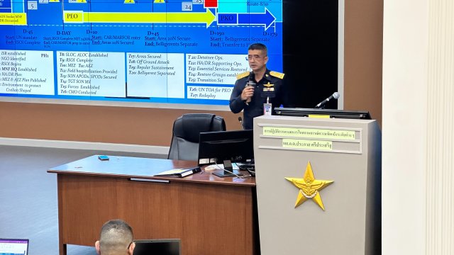 พล.อ.ต.ประภาส ศรีประเสริฐ รอง จก.ยศ.ทอ. บรรยายพิเศษแก่นักศึกษาหลักสูตรการทัพอากาศ รุ่นที่ ๖๐