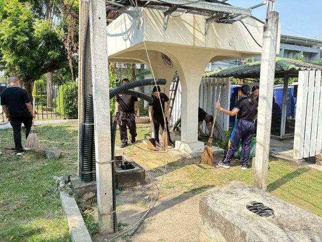 วิทยาลัยการทัพอากาศ กรมยุทธศึกษาทหารอากาศ จัดกิจกรรม Big cleaning day เนื่องในโอกาสวันที่ระลึกกองทัพอากาศ