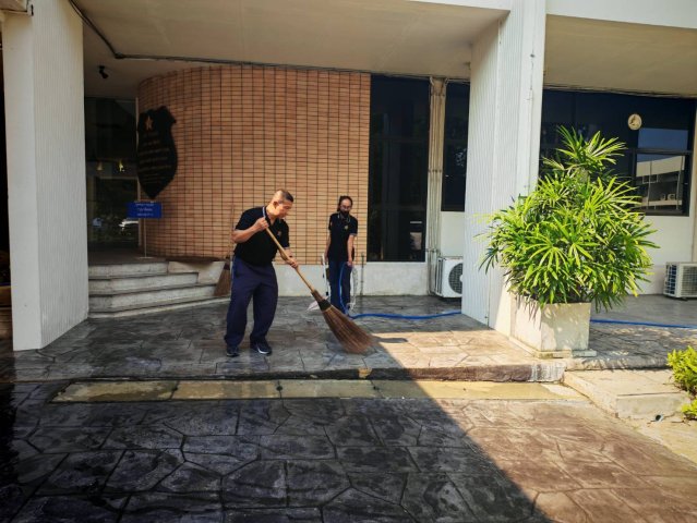 วิทยาลัยการทัพอากาศ กรมยุทธศึกษาทหารอากาศ จัดกิจกรรม Big cleaning day เนื่องในโอกาสวันที่ระลึกกองทัพอากาศ