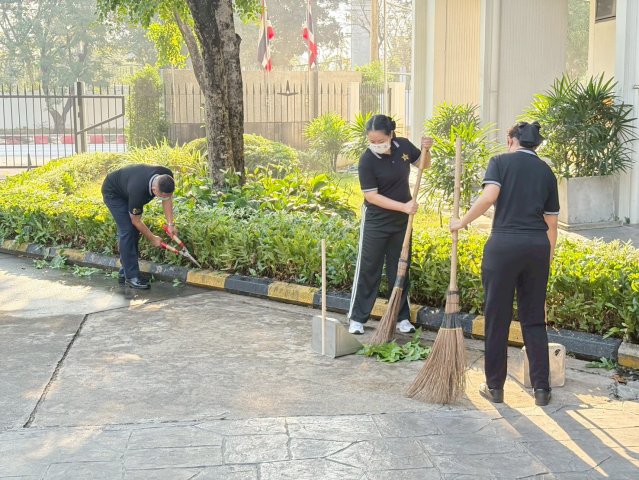 การจัดกิจกรรม Big Cleaning Day เสริมสร้างสภาพแวดล้อมที่ดีในวิทยาลัยการทัพอากาศ