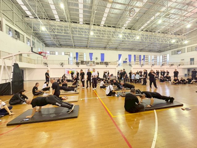 นักศึกษาหลักสูตรการทัพอากาศ รุ่นที่ ๖๐ เข้ารับการทดสอบสมรรถภาพทางกายประจำปี ๒๕๖๙