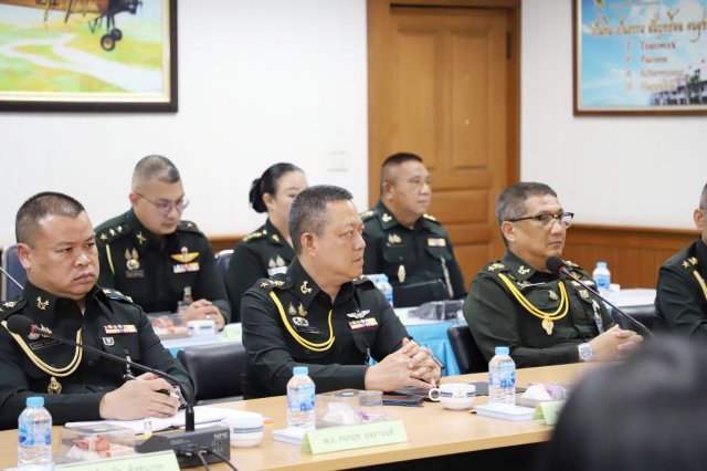 การหารือความร่วมมือทางวิชาการ ระหว่าง วิทยาลัยการทัพบก และวิทยาลัยการทัพอากาศ ครั้งที่ ๒  ณ วิทยาลัยการทัพอากาศ